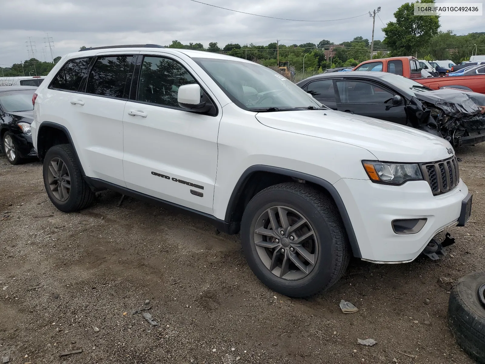 2016 Jeep Grand Cherokee Laredo VIN: 1C4RJFAG1GC492436 Lot: 65026114