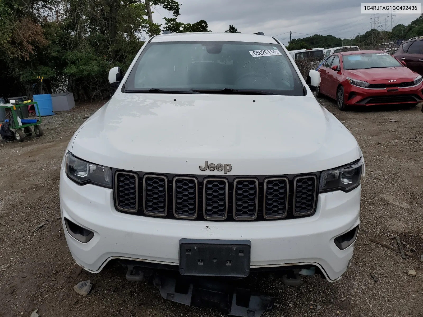 2016 Jeep Grand Cherokee Laredo VIN: 1C4RJFAG1GC492436 Lot: 65026114