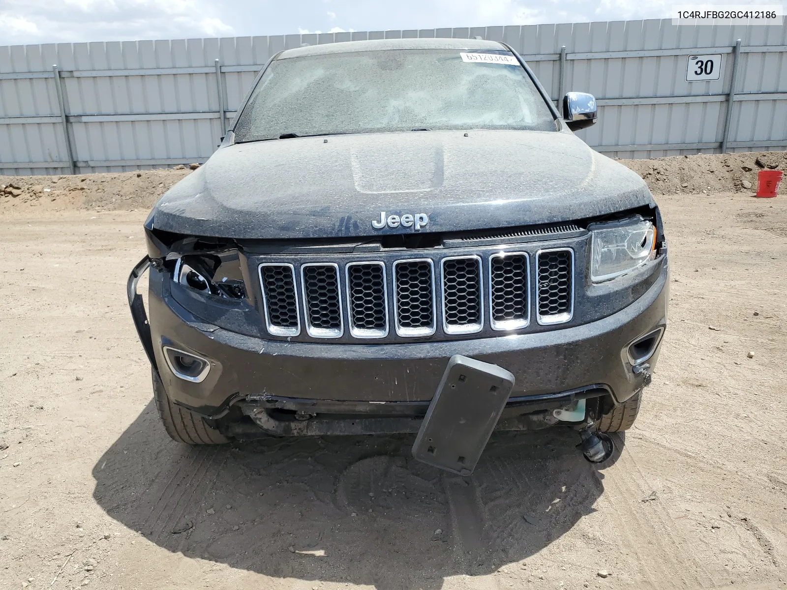 2016 Jeep Grand Cherokee Limited VIN: 1C4RJFBG2GC412186 Lot: 65120344