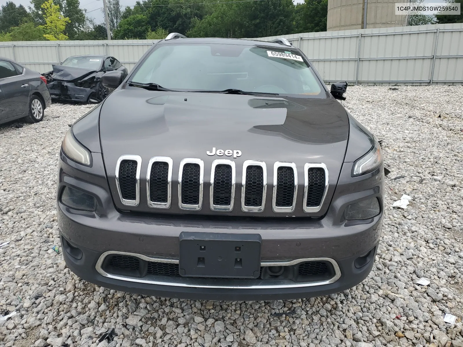 2016 Jeep Cherokee Limited VIN: 1C4PJMDS1GW259540 Lot: 65989414