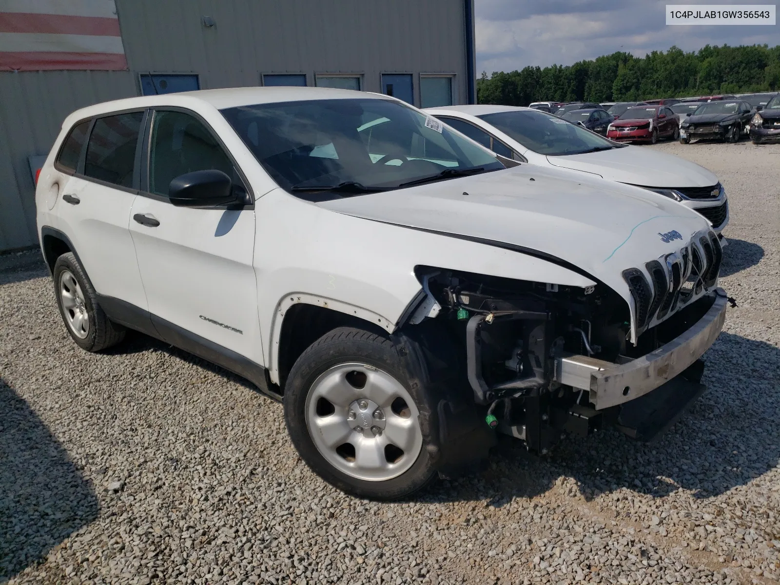 2016 Jeep Cherokee Sport VIN: 1C4PJLAB1GW356543 Lot: 66023364