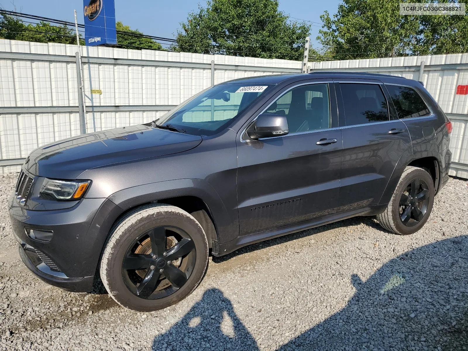 2016 Jeep Grand Cherokee Overland VIN: 1C4RJFCG3GC388821 Lot: 66097474