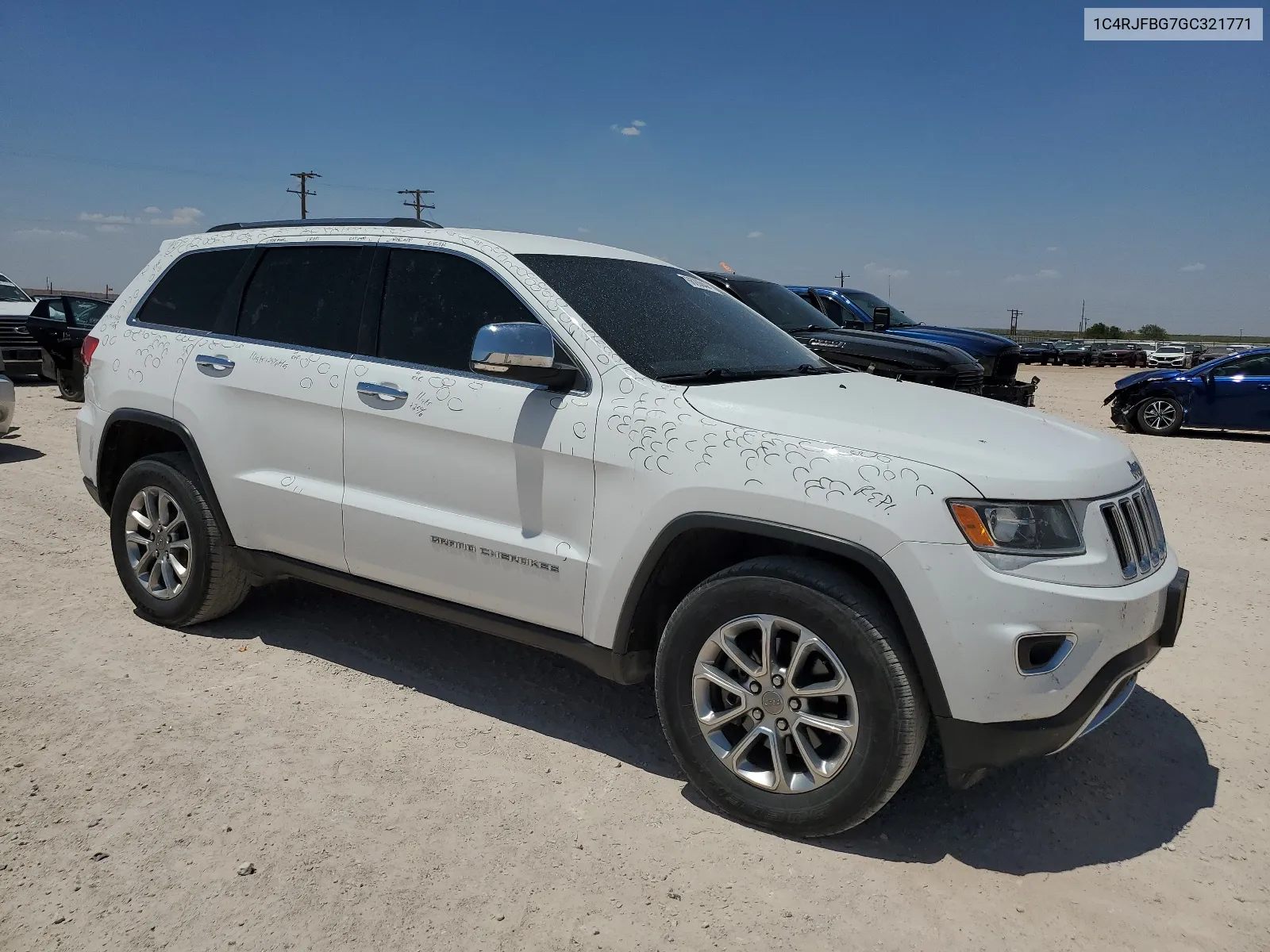 2016 Jeep Grand Cherokee Limited VIN: 1C4RJFBG7GC321771 Lot: 66280444