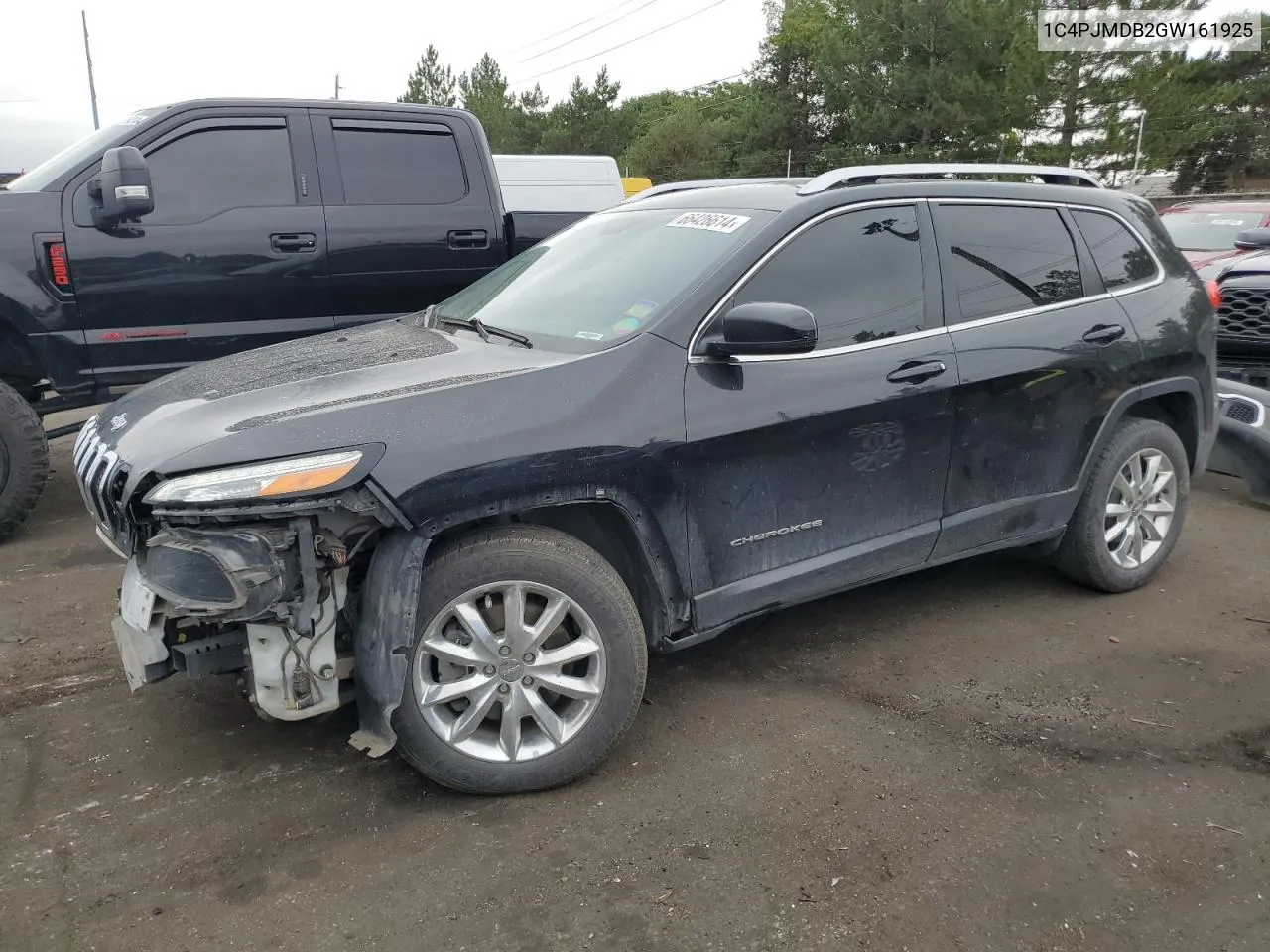 2016 Jeep Cherokee Limited VIN: 1C4PJMDB2GW161925 Lot: 66426614