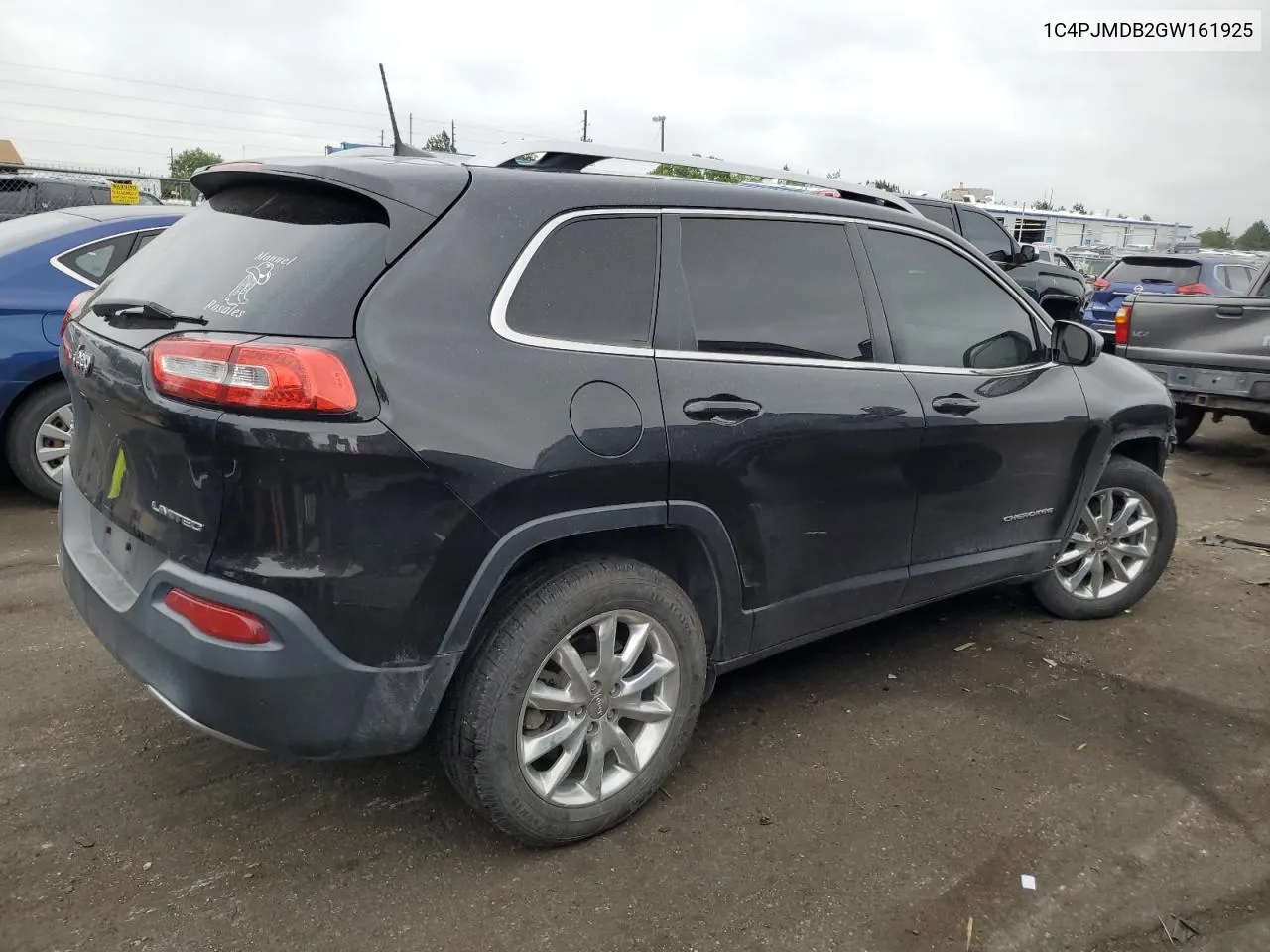 1C4PJMDB2GW161925 2016 Jeep Cherokee Limited