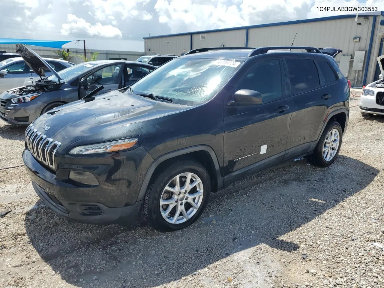 2016 Jeep Cherokee Sport VIN: 1C4PJLAB3GW303553 Lot: 66846774