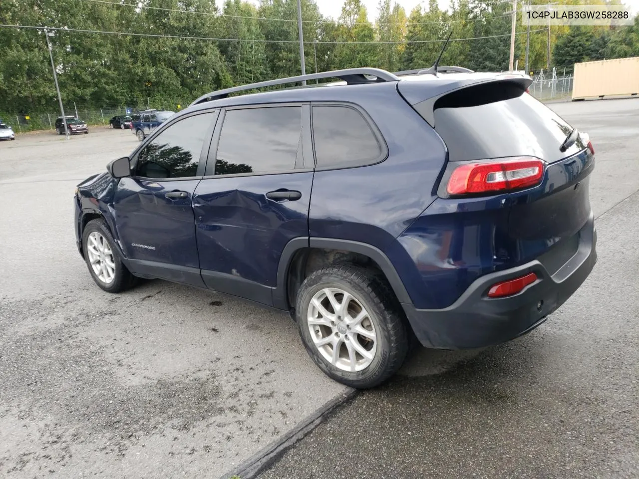 2016 Jeep Cherokee Sport VIN: 1C4PJLAB3GW258288 Lot: 67084424