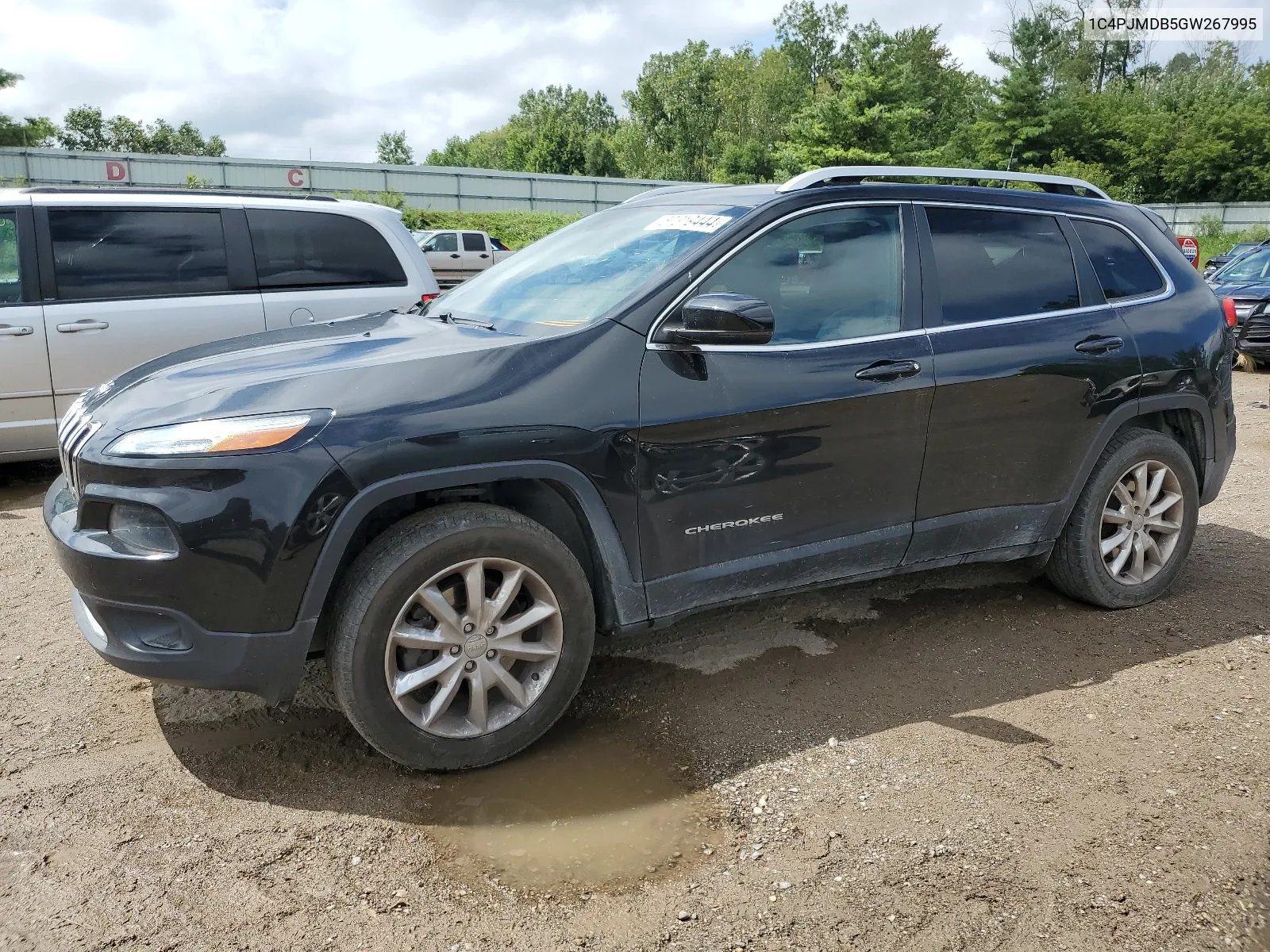 2016 Jeep Cherokee Limited VIN: 1C4PJMDB5GW267995 Lot: 67319444