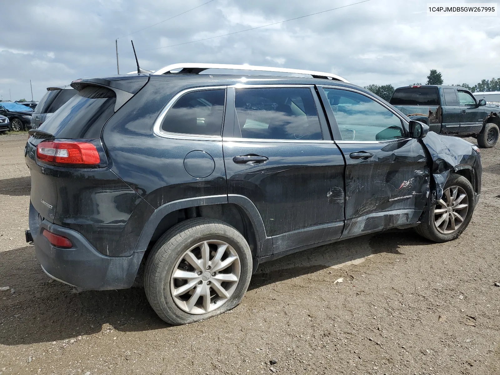 2016 Jeep Cherokee Limited VIN: 1C4PJMDB5GW267995 Lot: 67319444