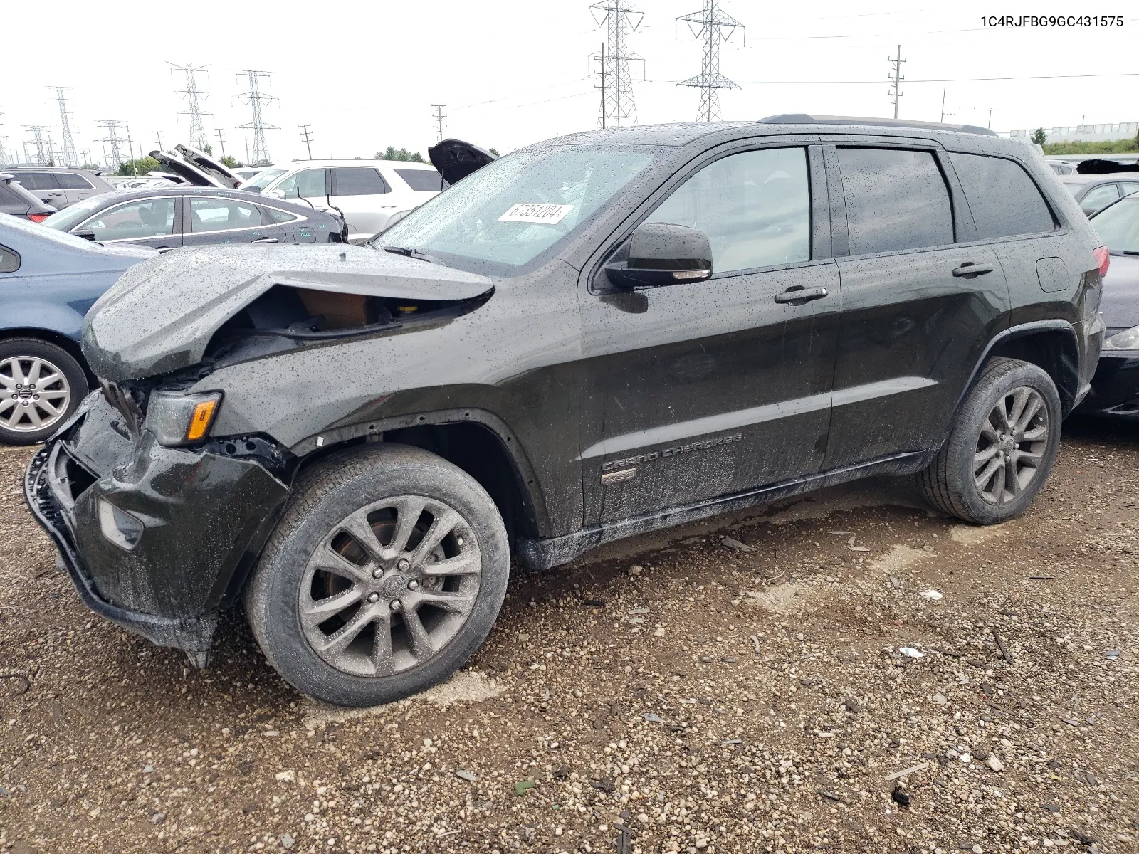 2016 Jeep Grand Cherokee Limited VIN: 1C4RJFBG9GC431575 Lot: 67351204