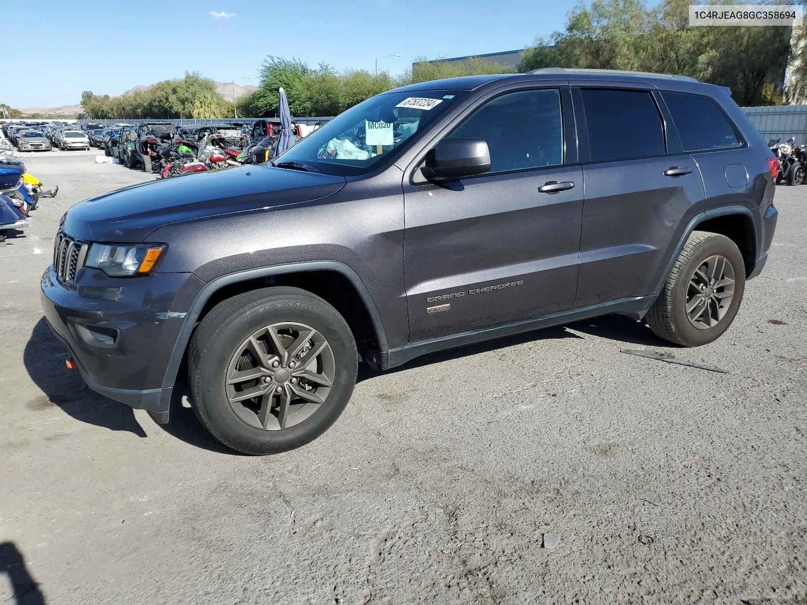 2016 Jeep Grand Cherokee Laredo VIN: 1C4RJEAG8GC358694 Lot: 67537234