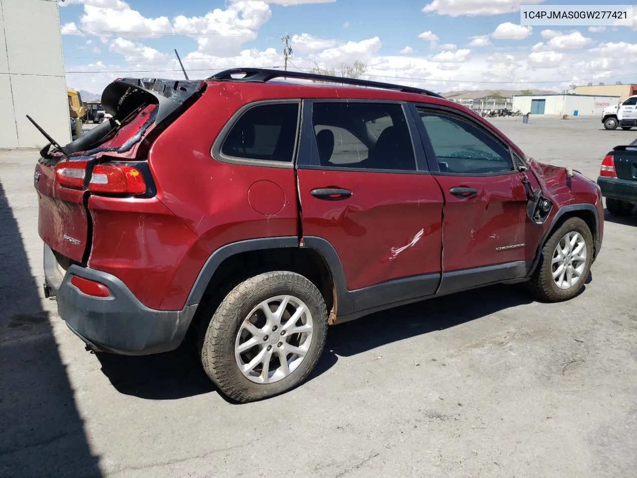 2016 Jeep Cherokee Sport VIN: 1C4PJMAS0GW277421 Lot: 67607964