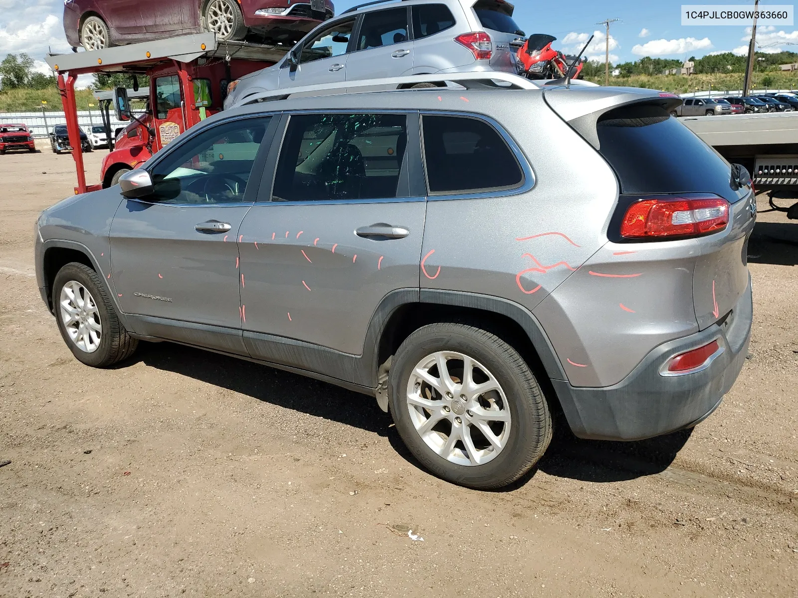 2016 Jeep Cherokee Latitude VIN: 1C4PJLCB0GW363660 Lot: 67730084