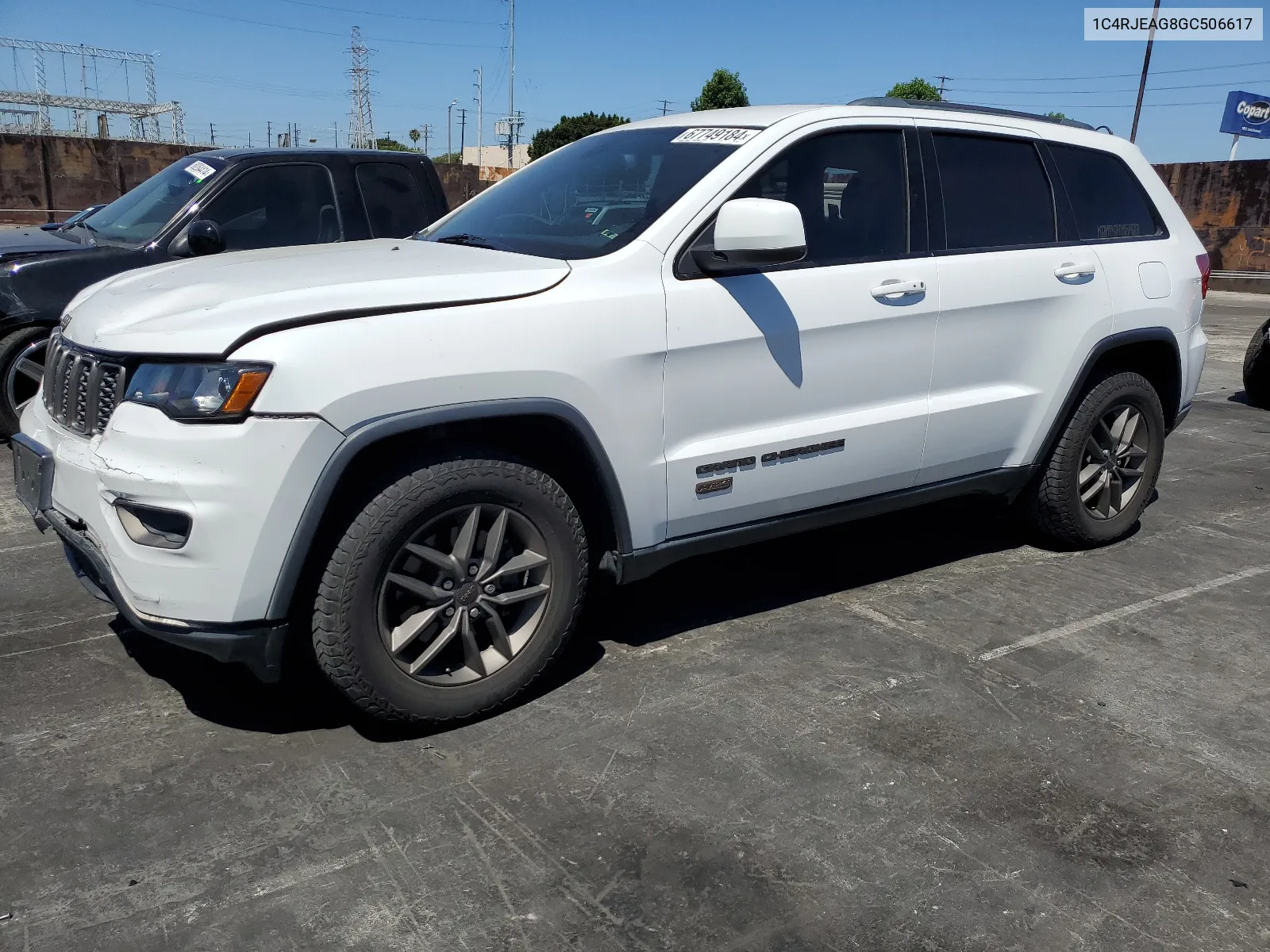 2016 Jeep Grand Cherokee Laredo VIN: 1C4RJEAG8GC506617 Lot: 67749184