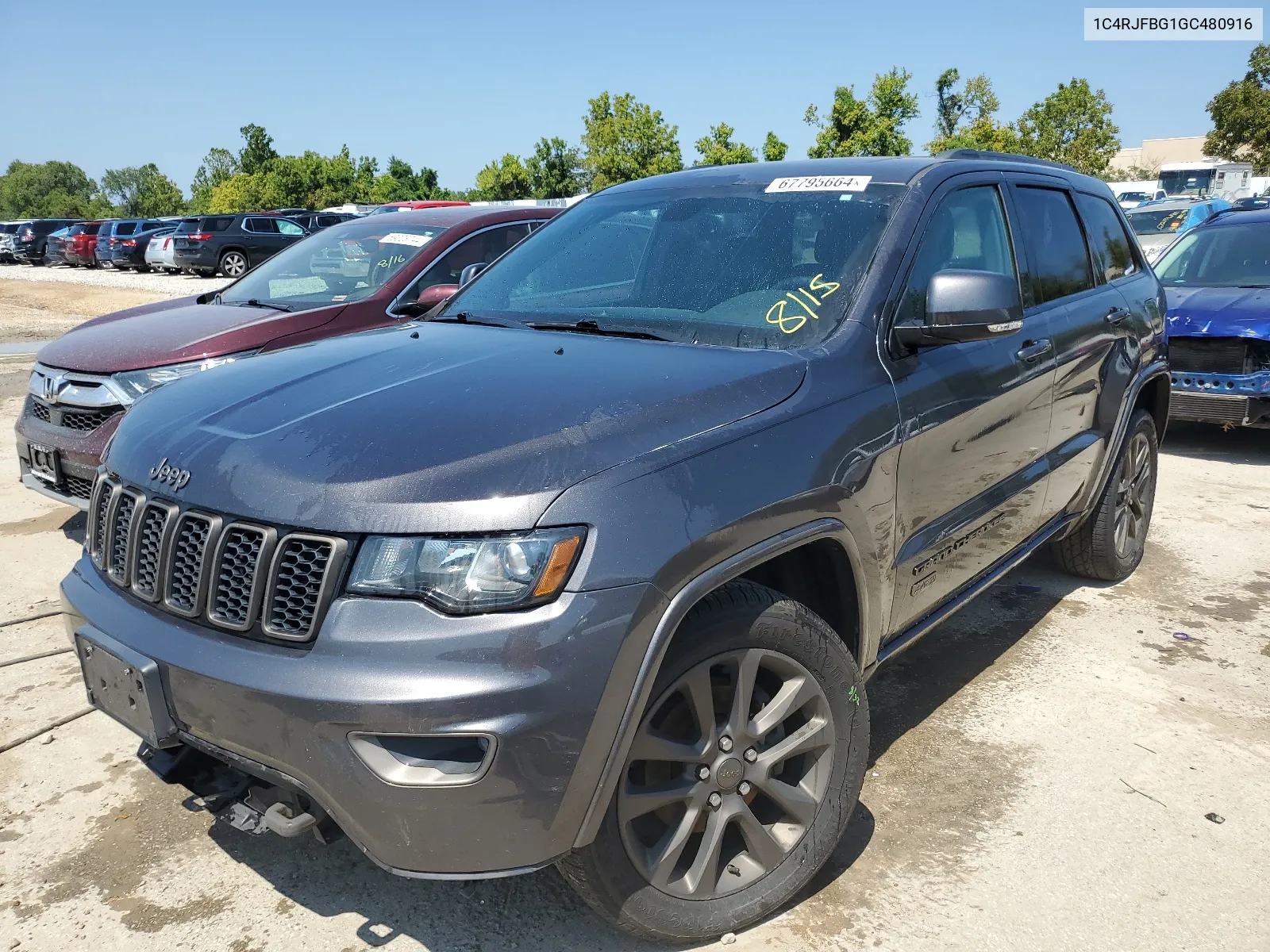 2016 Jeep Grand Cherokee Limited VIN: 1C4RJFBG1GC480916 Lot: 67795664