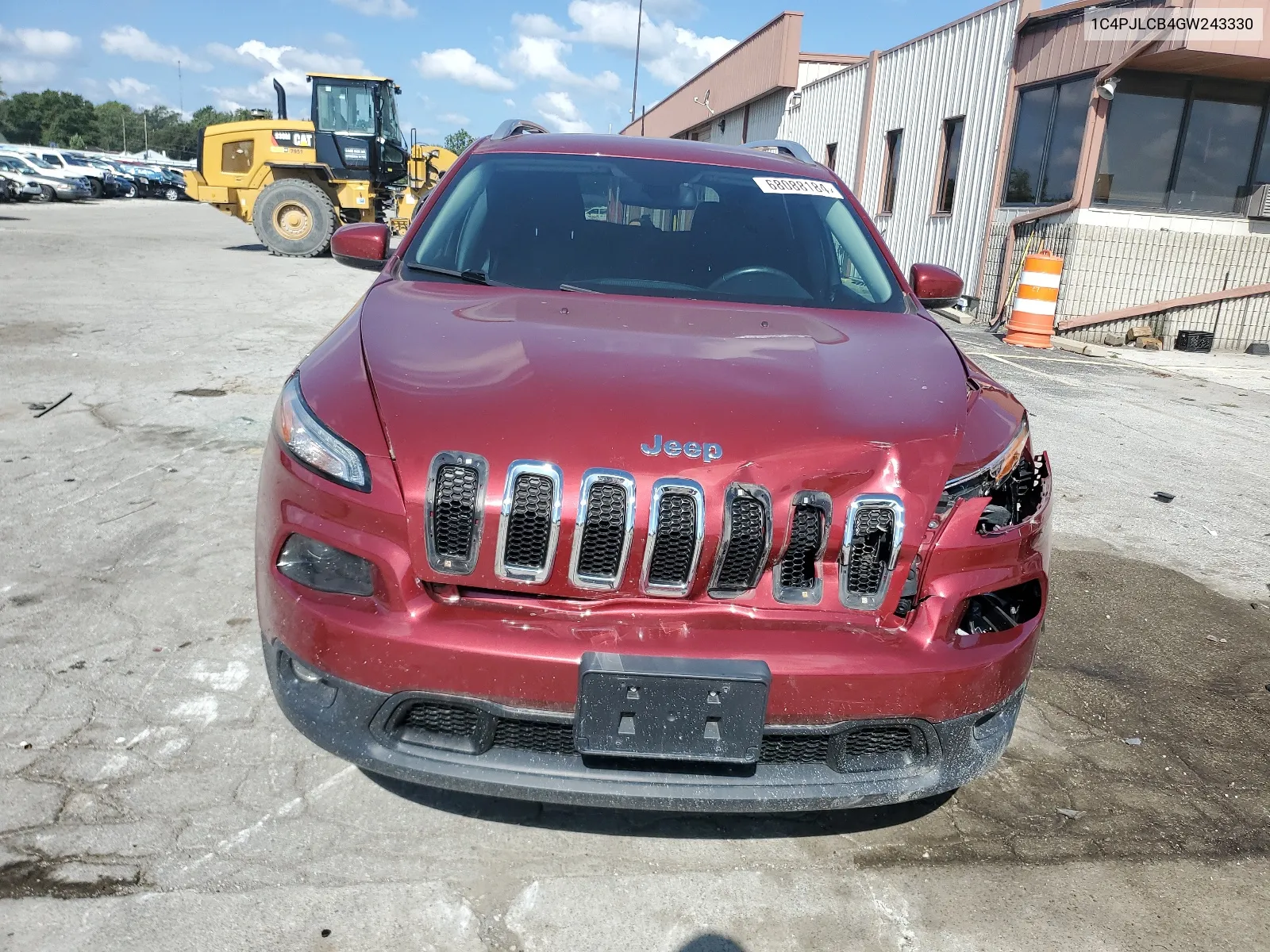 2016 Jeep Cherokee Latitude VIN: 1C4PJLCB4GW243330 Lot: 68088184