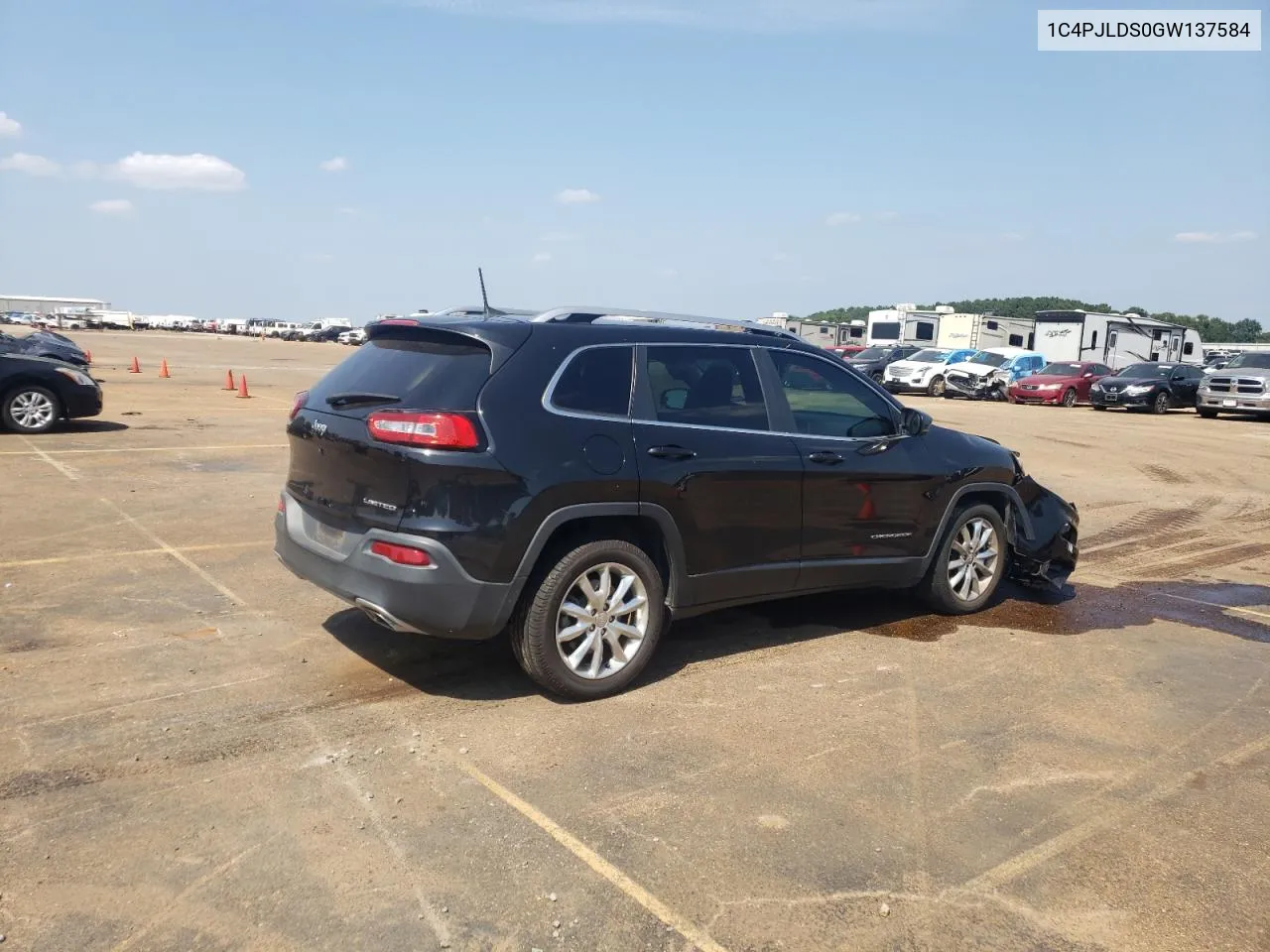 2016 Jeep Cherokee Limited VIN: 1C4PJLDS0GW137584 Lot: 68257284