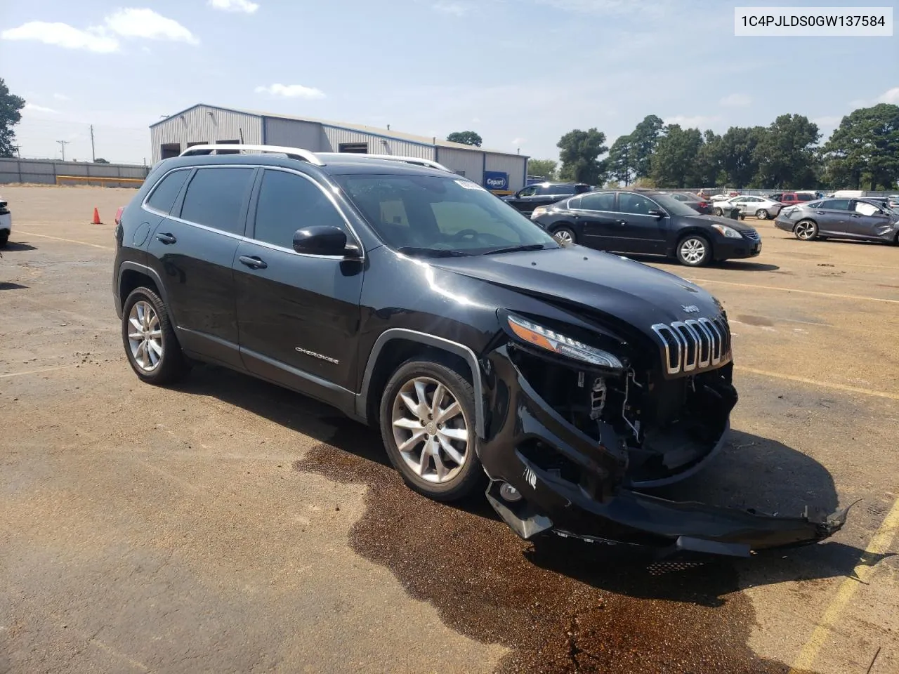 2016 Jeep Cherokee Limited VIN: 1C4PJLDS0GW137584 Lot: 68257284