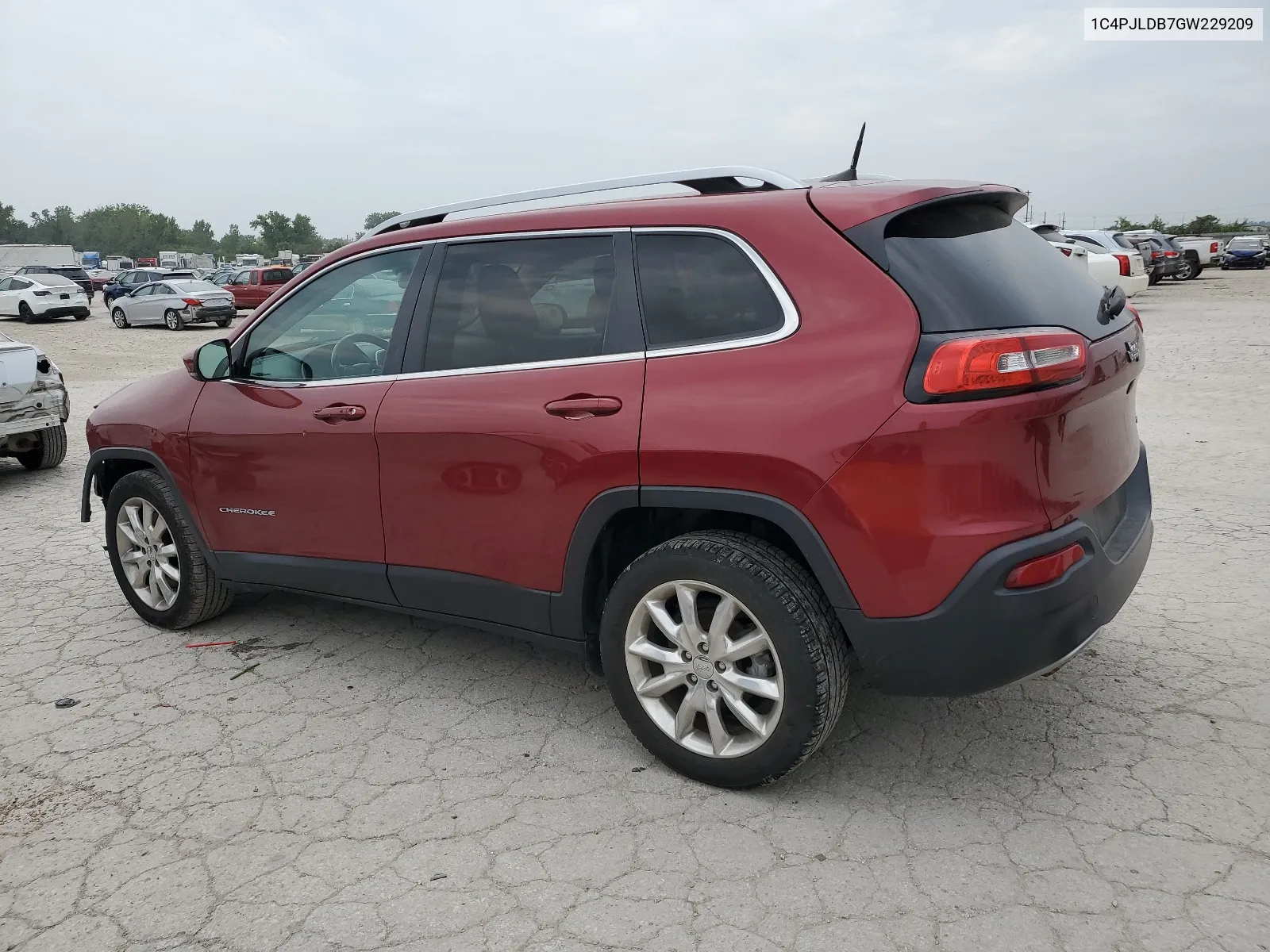 2016 Jeep Cherokee Limited VIN: 1C4PJLDB7GW229209 Lot: 68258114