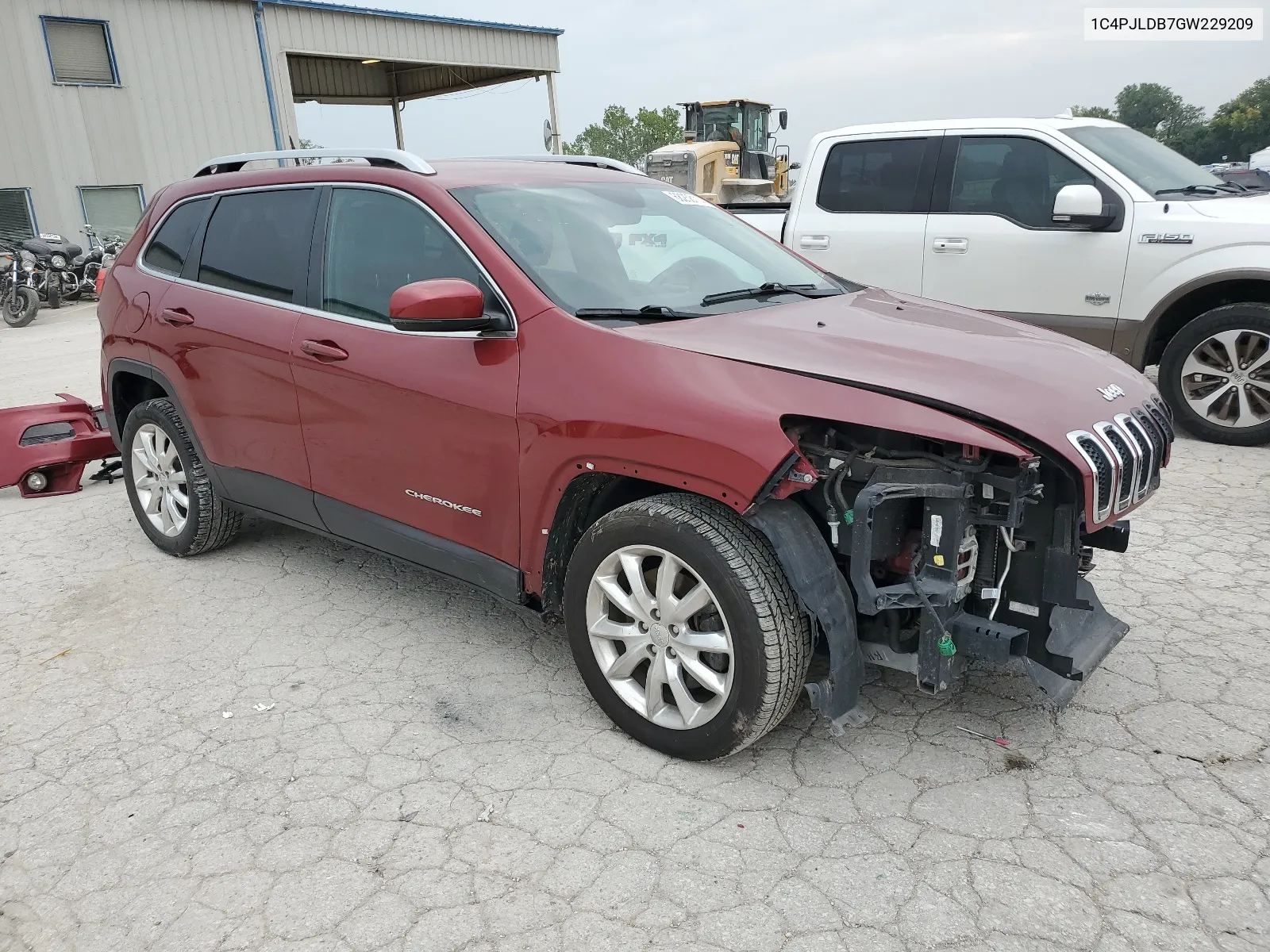 2016 Jeep Cherokee Limited VIN: 1C4PJLDB7GW229209 Lot: 68258114