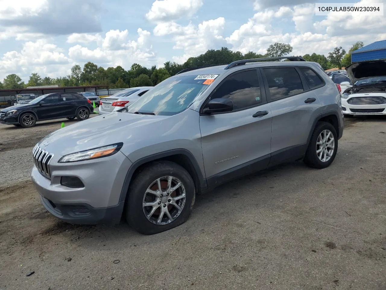 2016 Jeep Cherokee Sport VIN: 1C4PJLAB5GW230394 Lot: 68340174