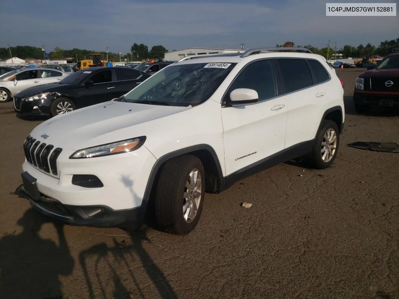 2016 Jeep Cherokee Limited VIN: 1C4PJMDS7GW152881 Lot: 68614654