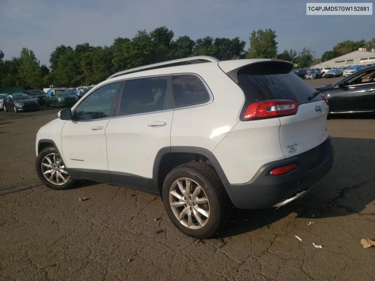 2016 Jeep Cherokee Limited VIN: 1C4PJMDS7GW152881 Lot: 68614654