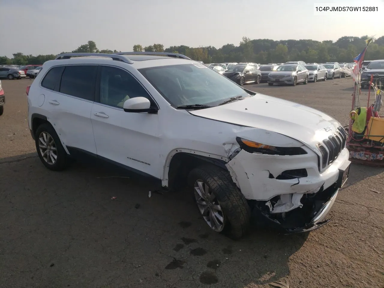 2016 Jeep Cherokee Limited VIN: 1C4PJMDS7GW152881 Lot: 68614654