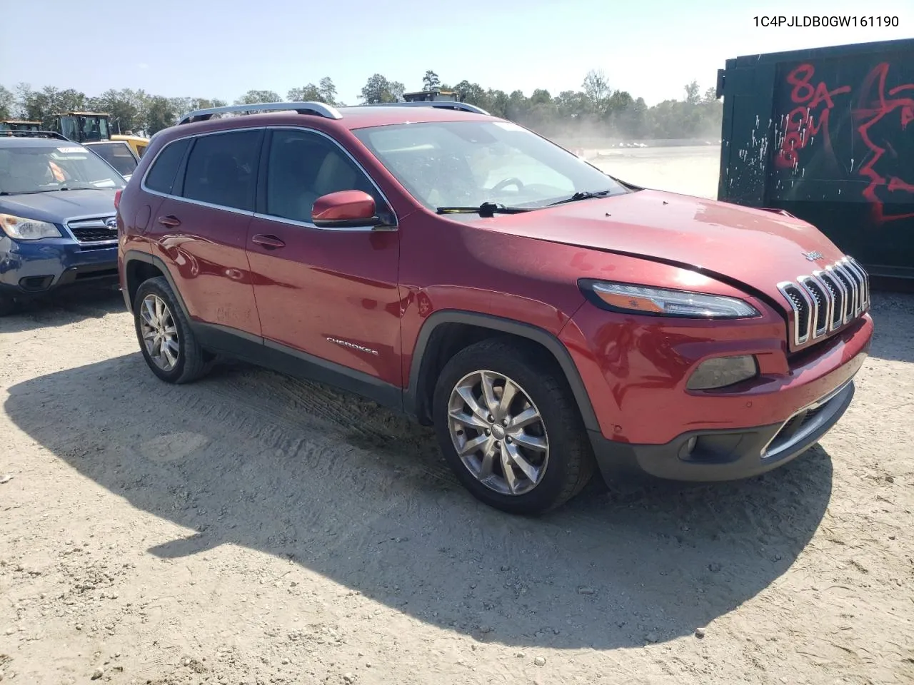 2016 Jeep Cherokee Limited VIN: 1C4PJLDB0GW161190 Lot: 68823514