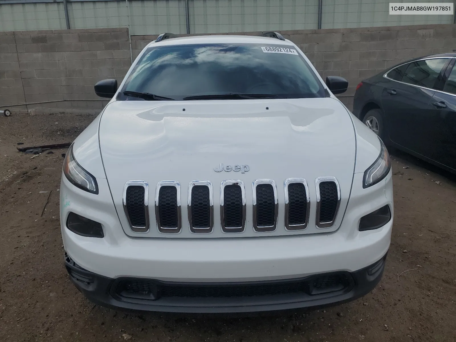 2016 Jeep Cherokee Sport VIN: 1C4PJMAB8GW197851 Lot: 68892124