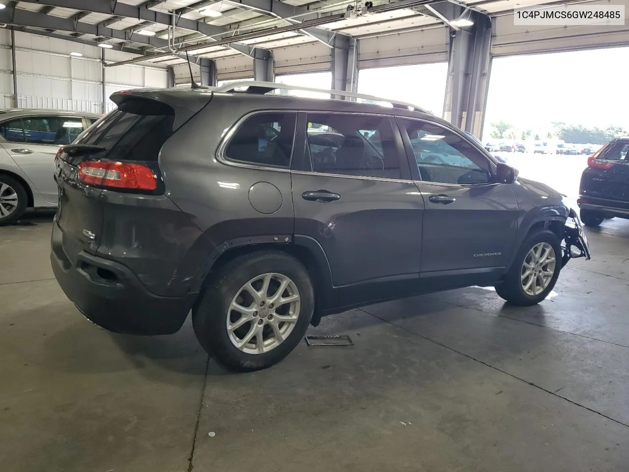 2016 Jeep Cherokee Latitude VIN: 1C4PJMCS6GW248485 Lot: 68894964