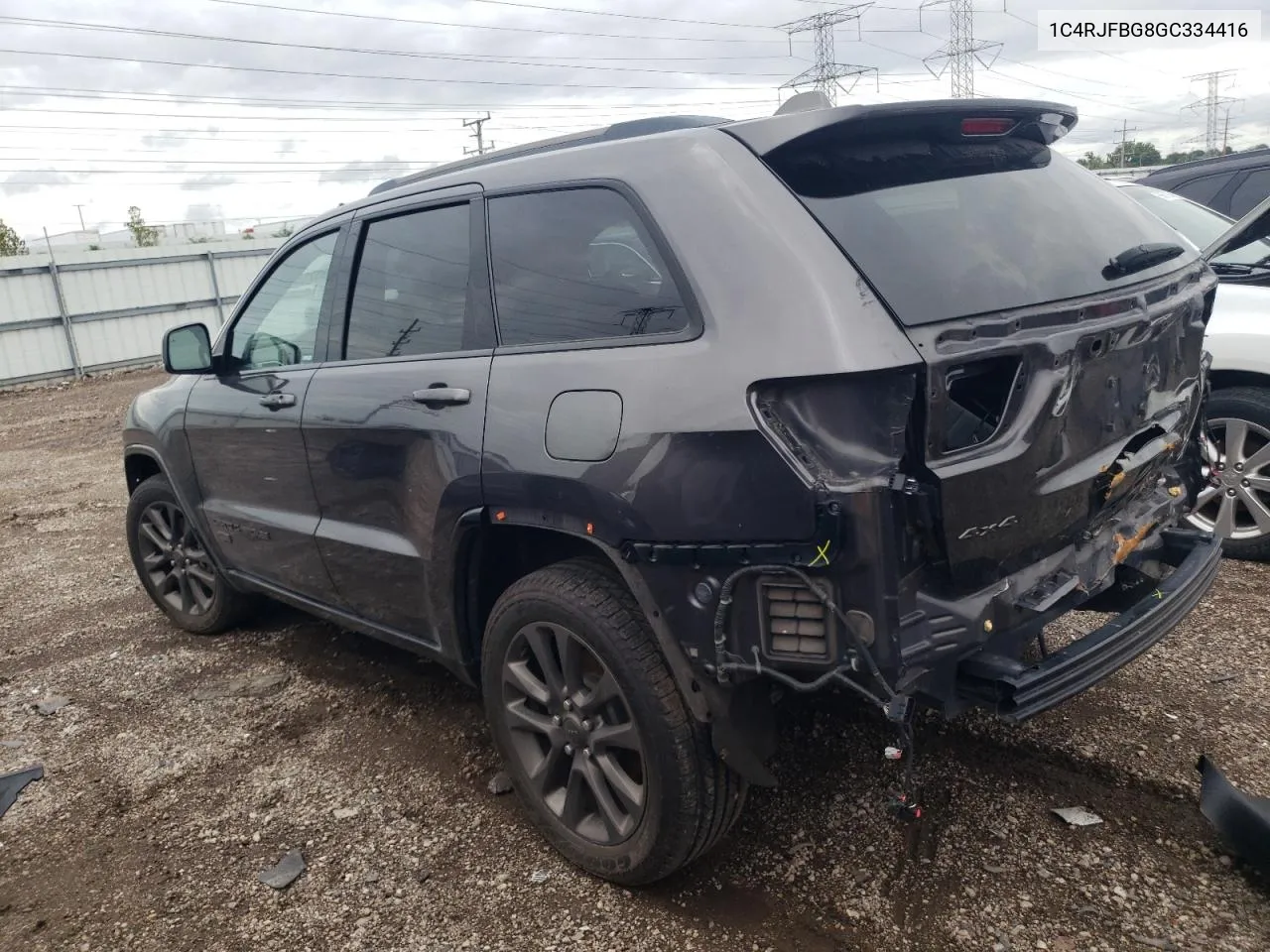 2016 Jeep Grand Cherokee Limited VIN: 1C4RJFBG8GC334416 Lot: 69328524