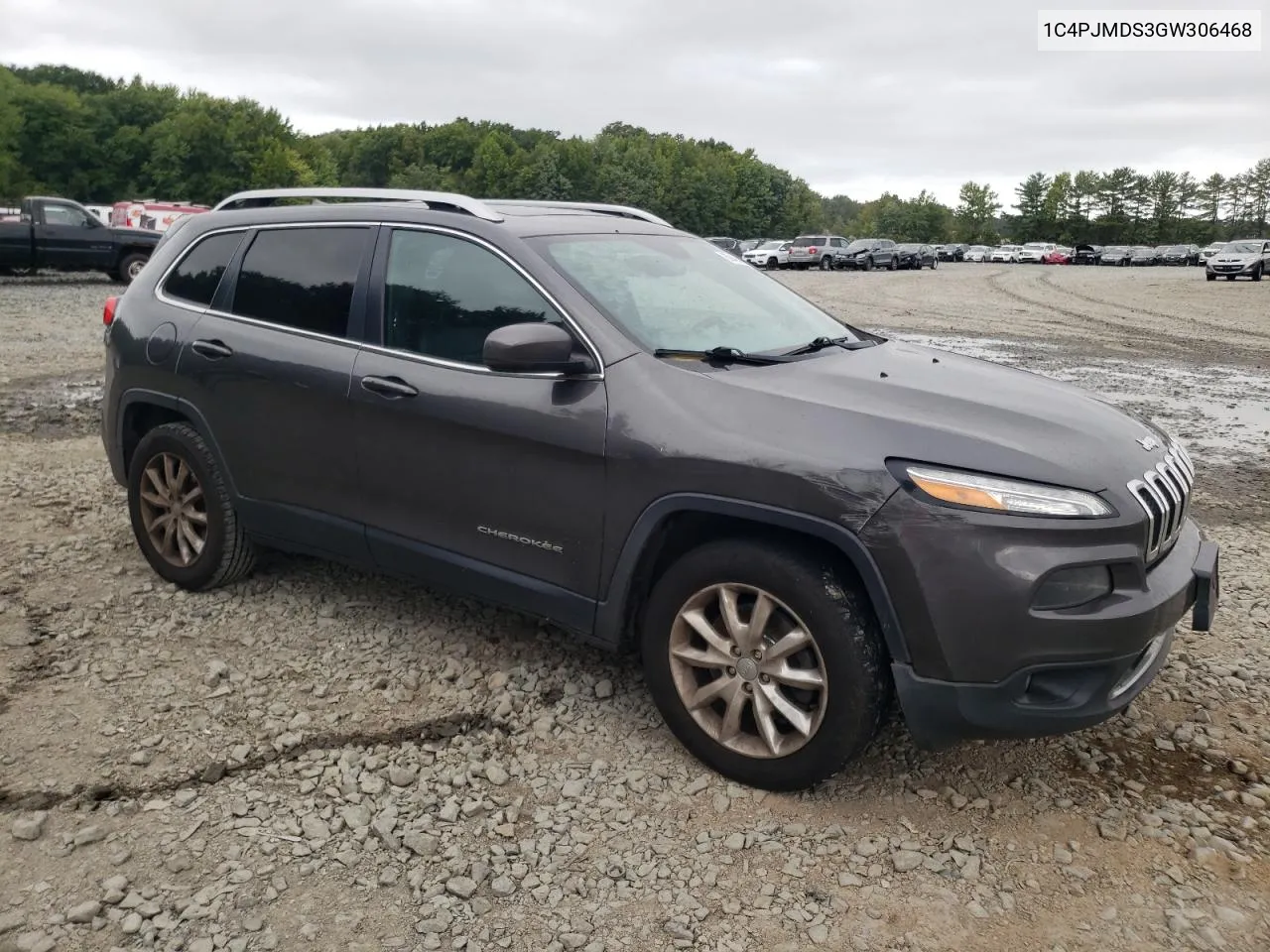 2016 Jeep Cherokee Limited VIN: 1C4PJMDS3GW306468 Lot: 69436034