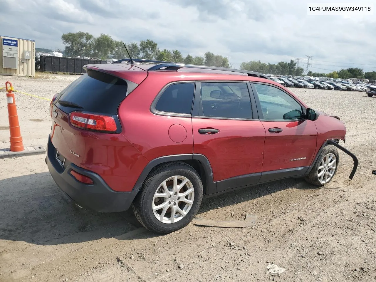 2016 Jeep Cherokee Sport VIN: 1C4PJMAS9GW349118 Lot: 69532944