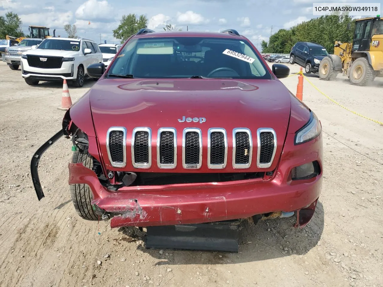 2016 Jeep Cherokee Sport VIN: 1C4PJMAS9GW349118 Lot: 69532944