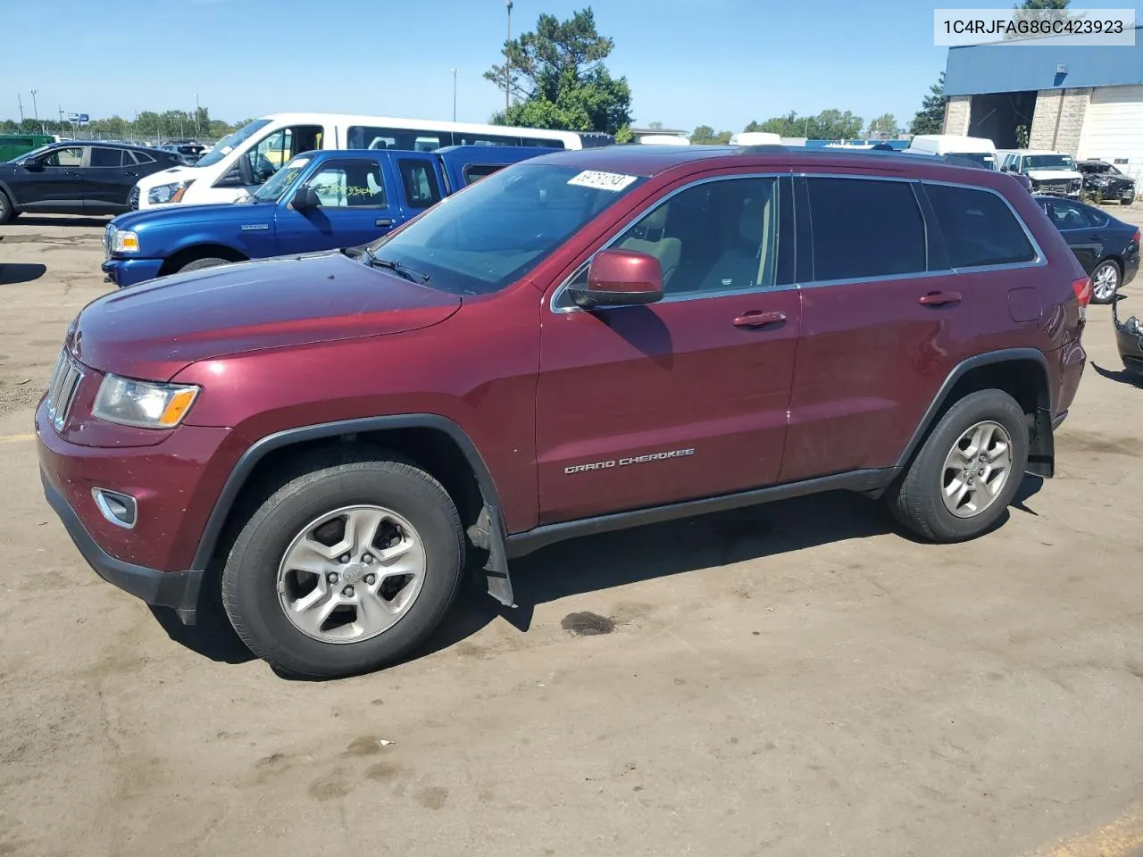 2016 Jeep Grand Cherokee Laredo VIN: 1C4RJFAG8GC423923 Lot: 69751284