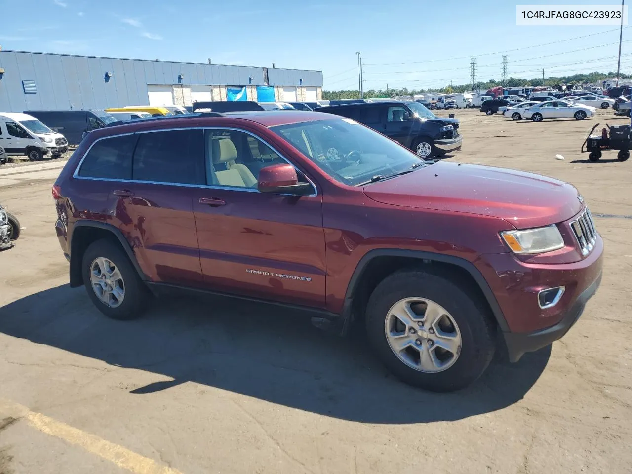 2016 Jeep Grand Cherokee Laredo VIN: 1C4RJFAG8GC423923 Lot: 69751284