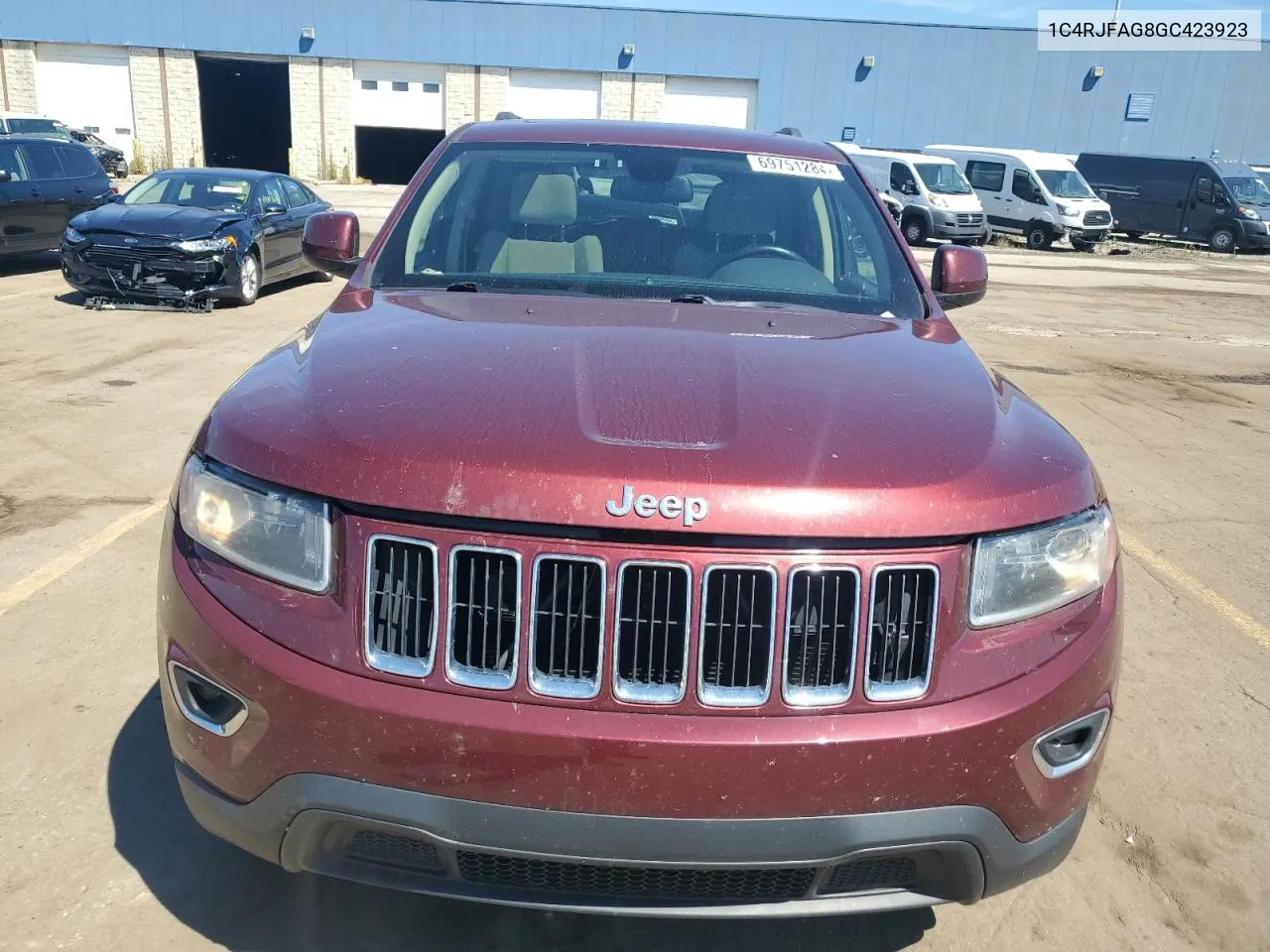 2016 Jeep Grand Cherokee Laredo VIN: 1C4RJFAG8GC423923 Lot: 69751284