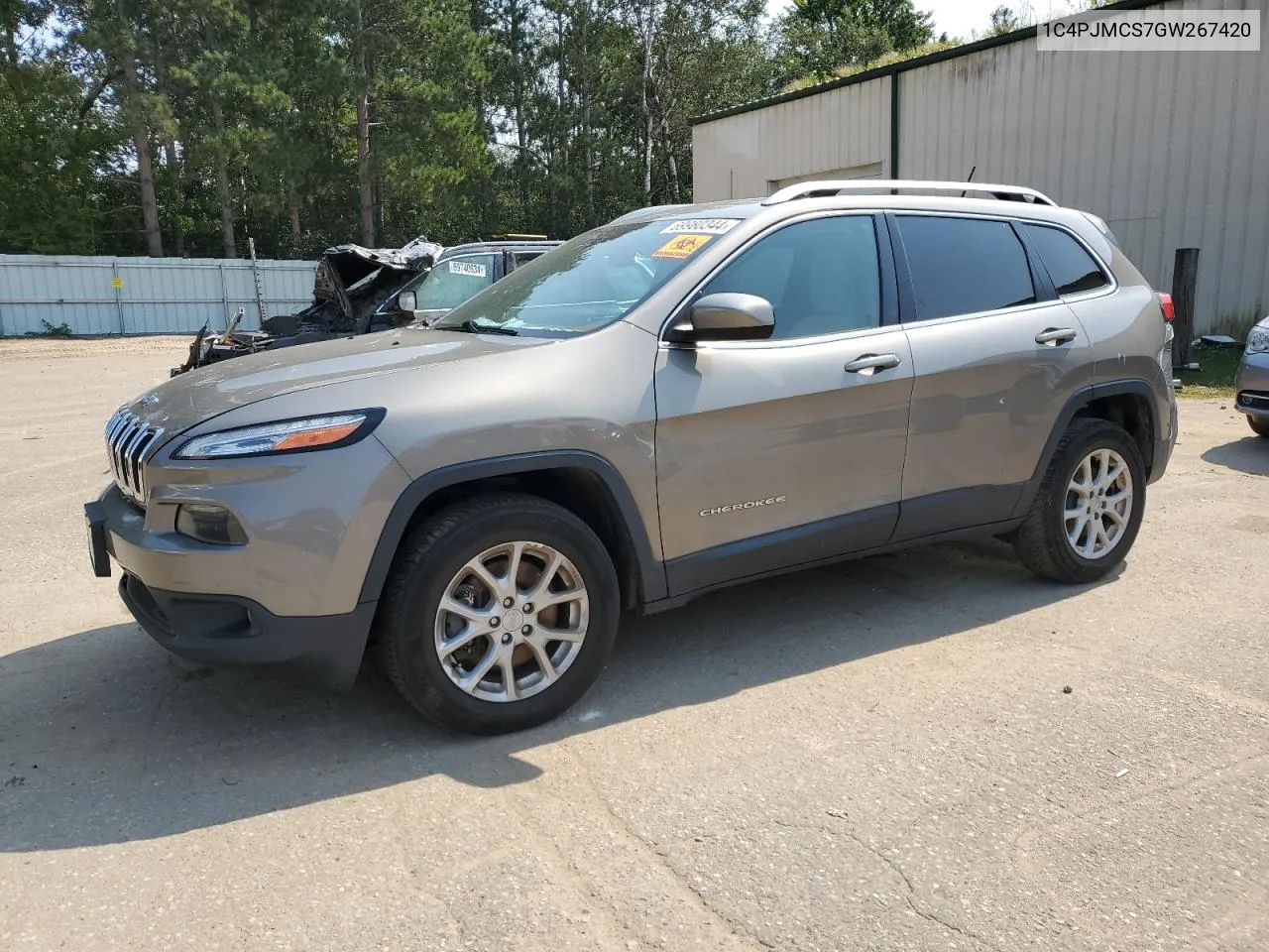 2016 Jeep Cherokee Latitude VIN: 1C4PJMCS7GW267420 Lot: 69980344