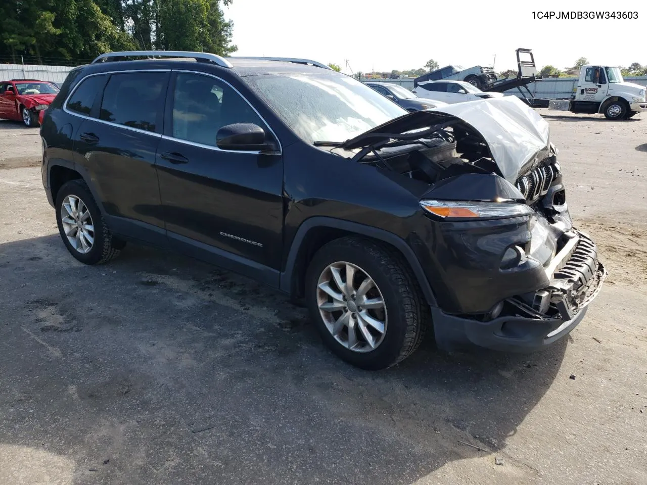 2016 Jeep Cherokee Limited VIN: 1C4PJMDB3GW343603 Lot: 70076724