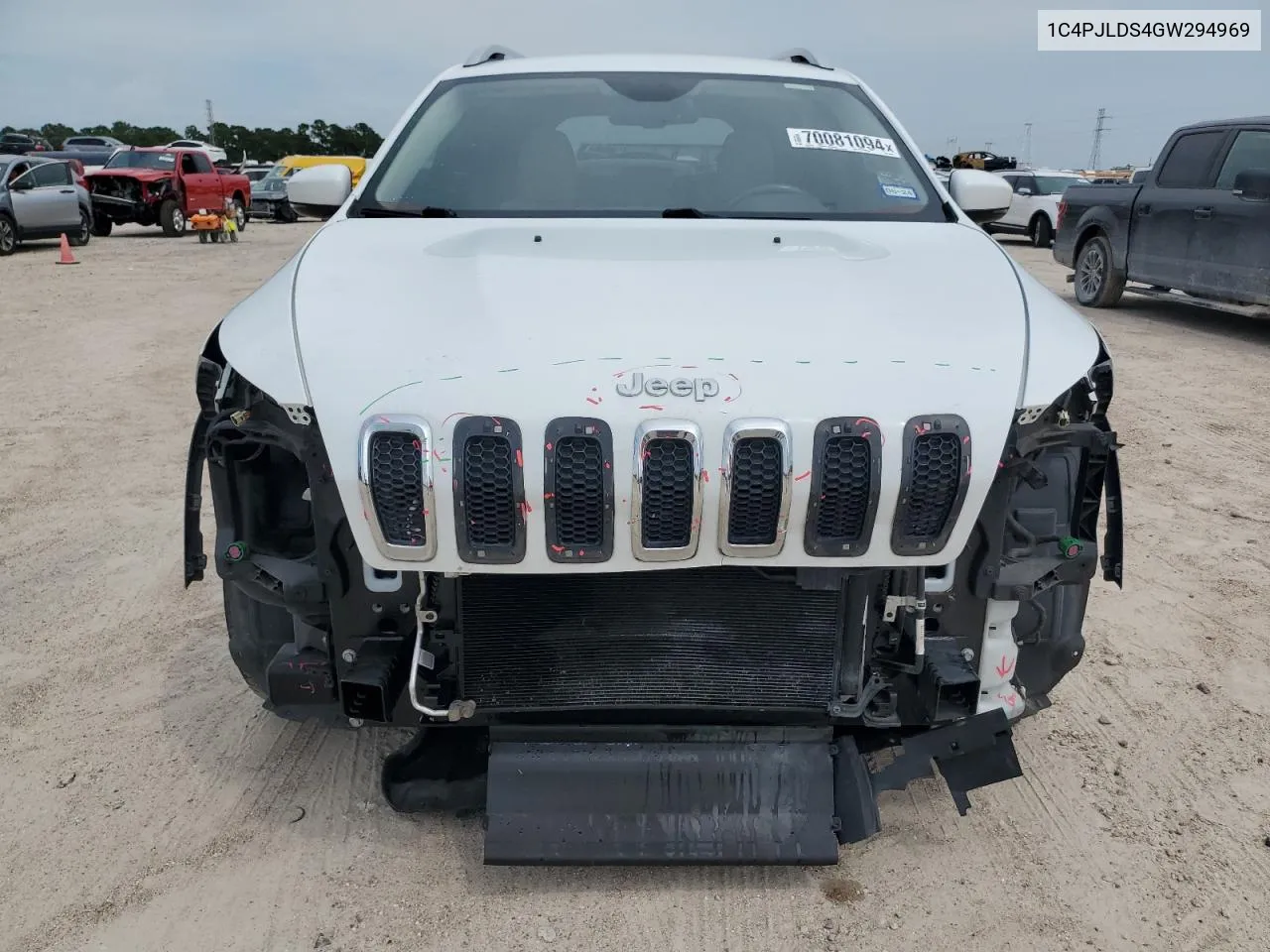 2016 Jeep Cherokee Limited VIN: 1C4PJLDS4GW294969 Lot: 70081094