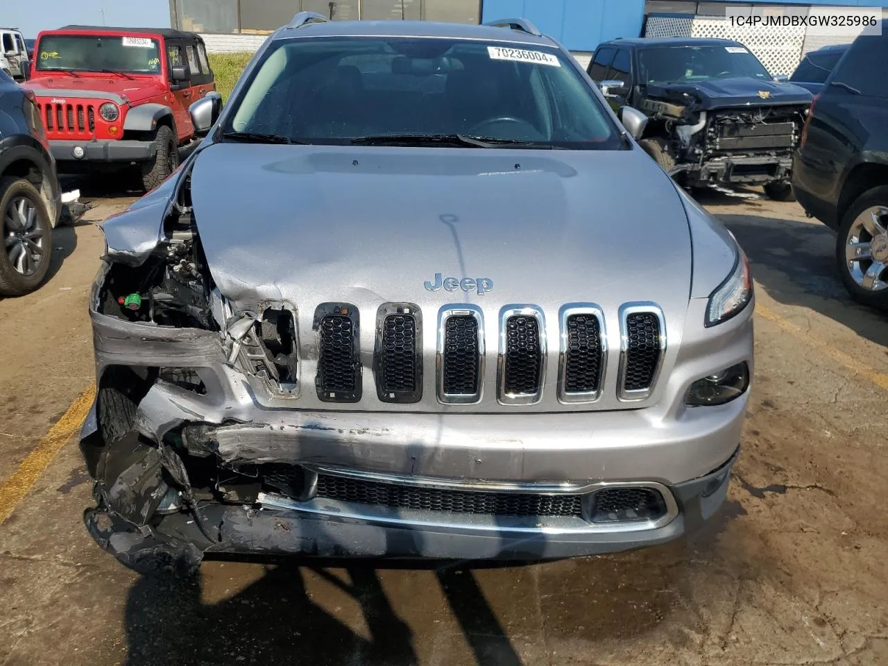 2016 Jeep Cherokee Limited VIN: 1C4PJMDBXGW325986 Lot: 70236004