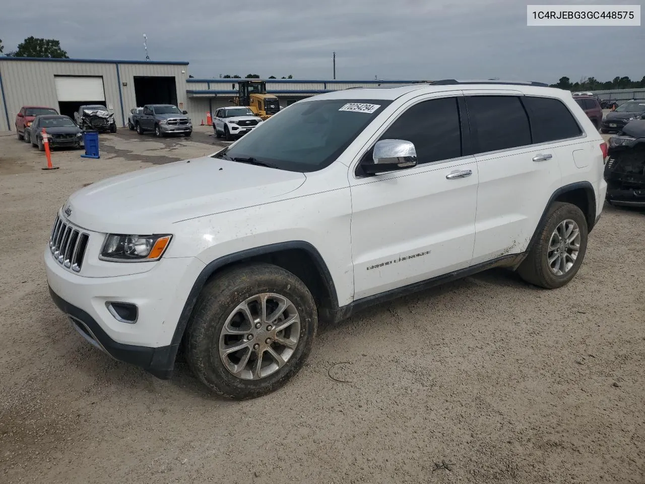 2016 Jeep Grand Cherokee Limited VIN: 1C4RJEBG3GC448575 Lot: 70254294