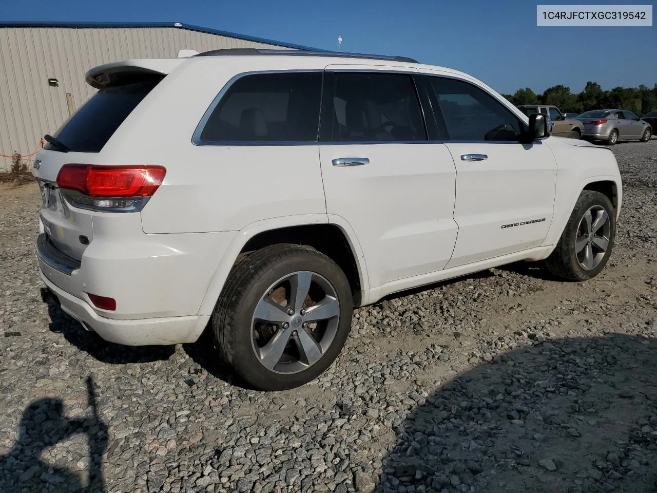 2016 Jeep Grand Cherokee Overland VIN: 1C4RJFCTXGC319542 Lot: 70371844