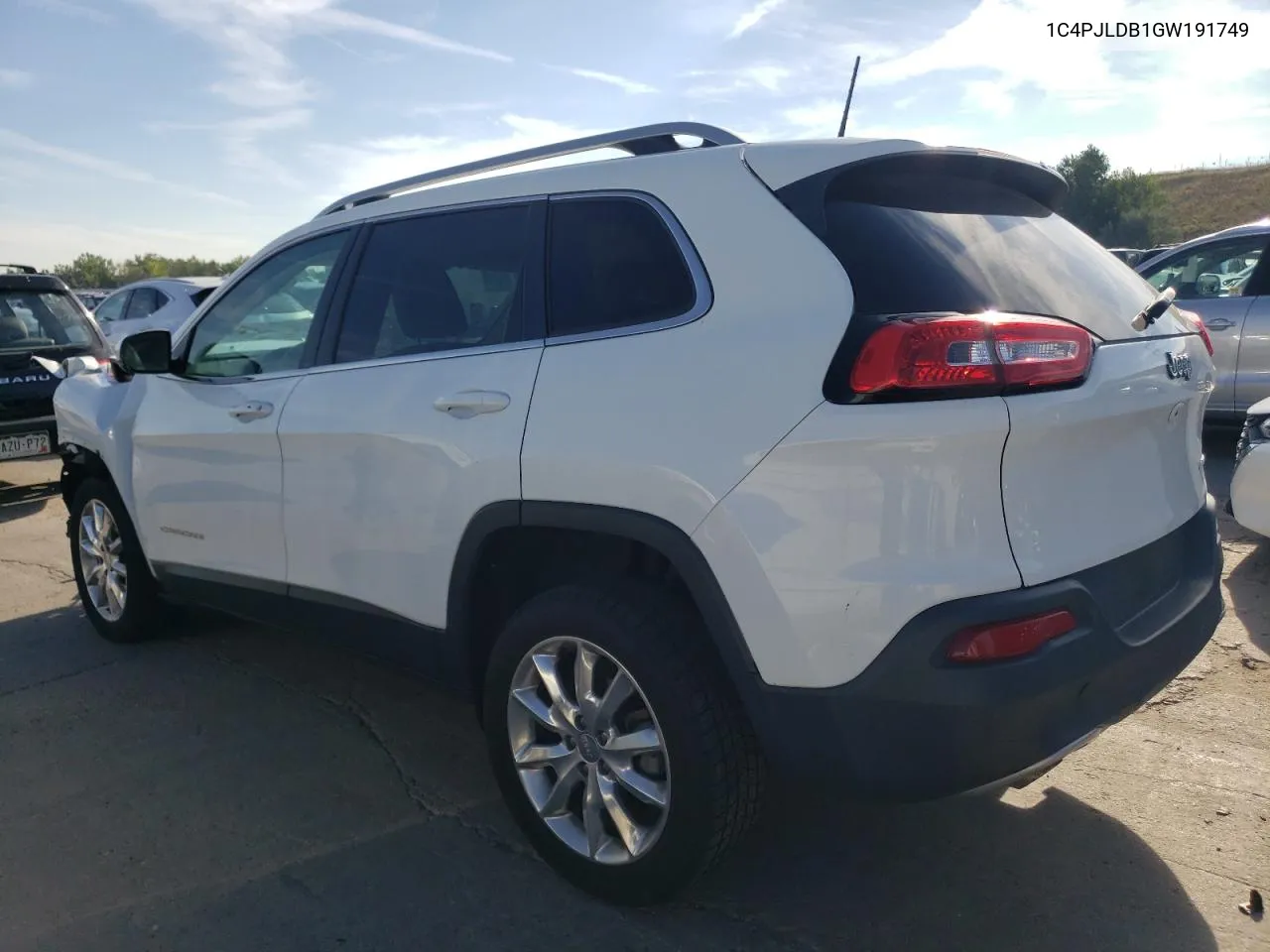 2016 Jeep Cherokee Limited VIN: 1C4PJLDB1GW191749 Lot: 70890994