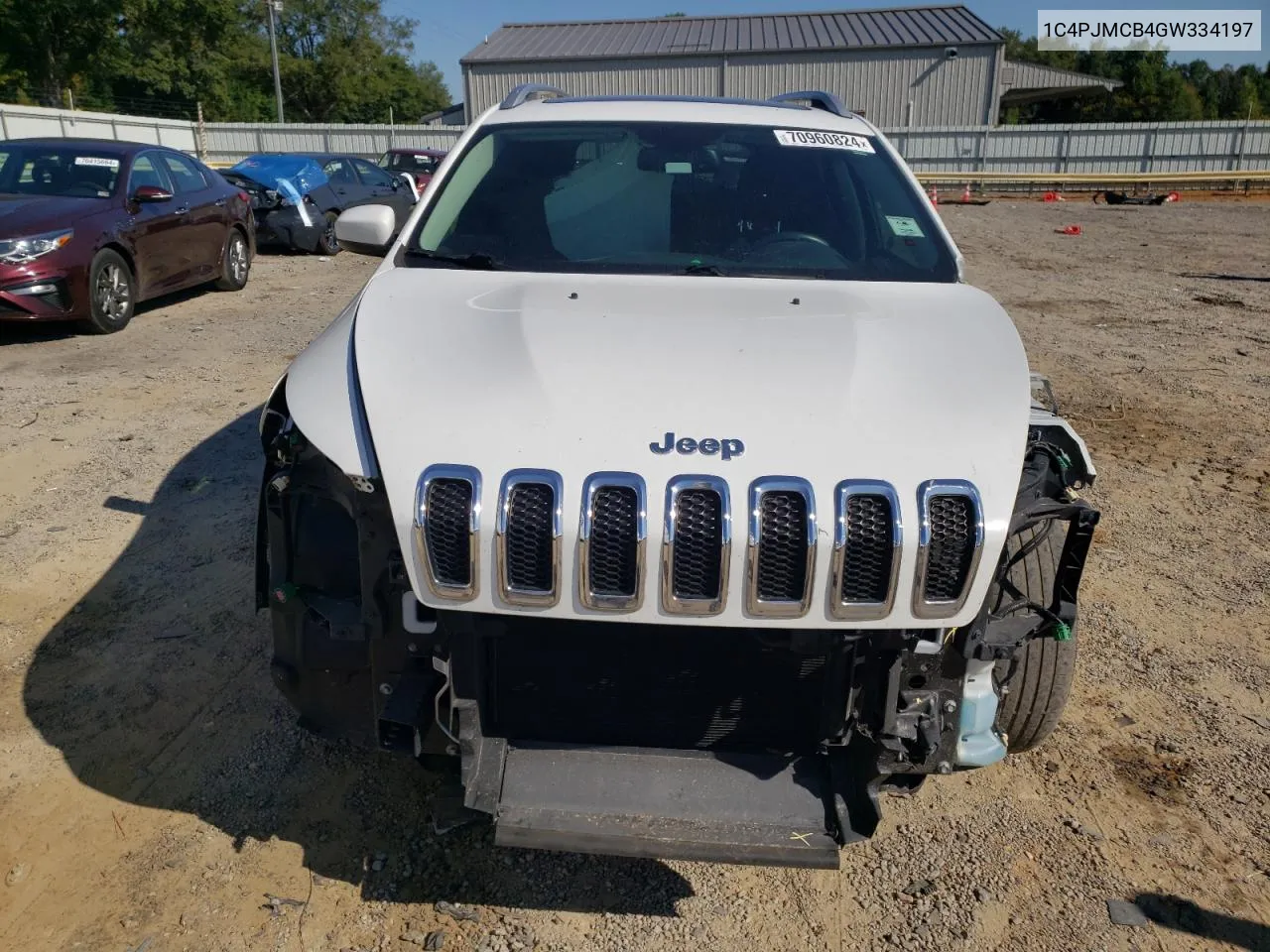 2016 Jeep Cherokee Latitude VIN: 1C4PJMCB4GW334197 Lot: 70960824