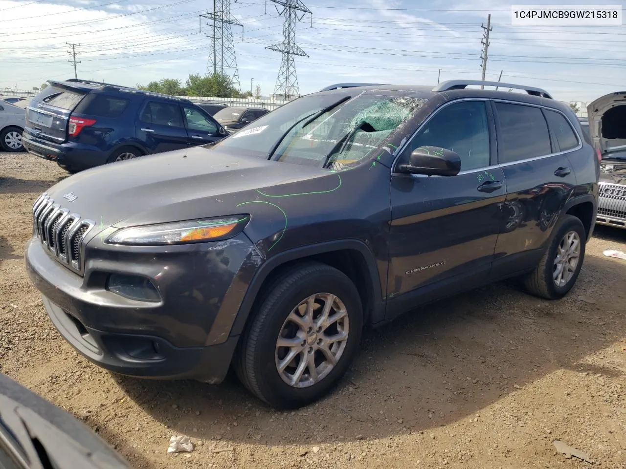 2016 Jeep Cherokee Latitude VIN: 1C4PJMCB9GW215318 Lot: 71108894