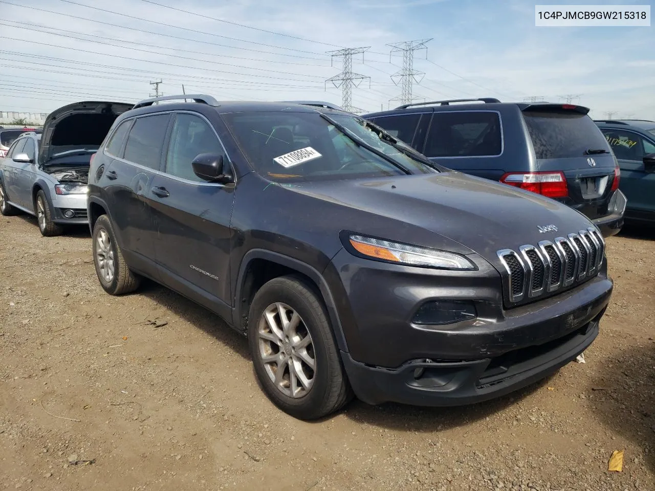 2016 Jeep Cherokee Latitude VIN: 1C4PJMCB9GW215318 Lot: 71108894