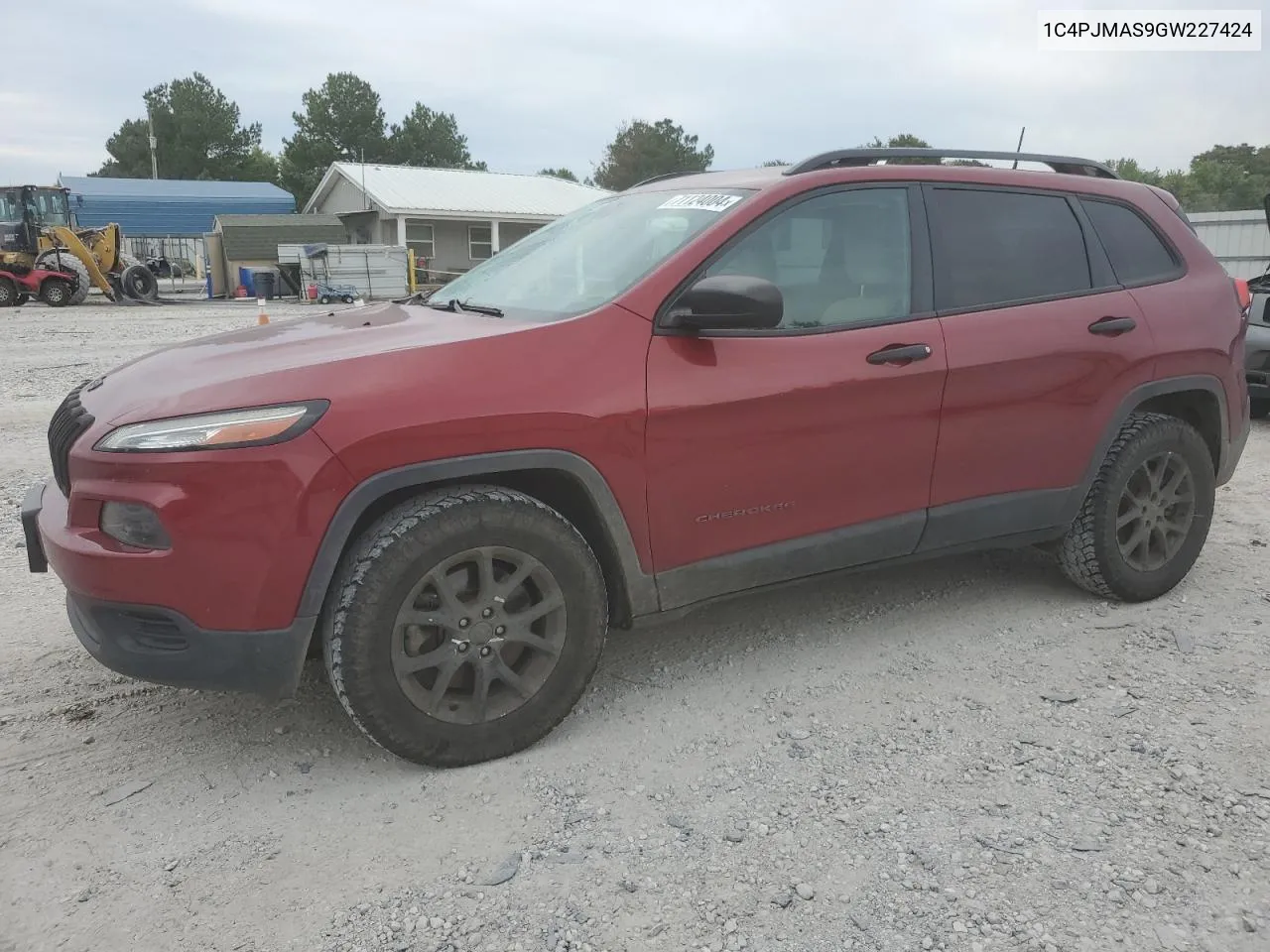 2016 Jeep Cherokee Sport VIN: 1C4PJMAS9GW227424 Lot: 71124004