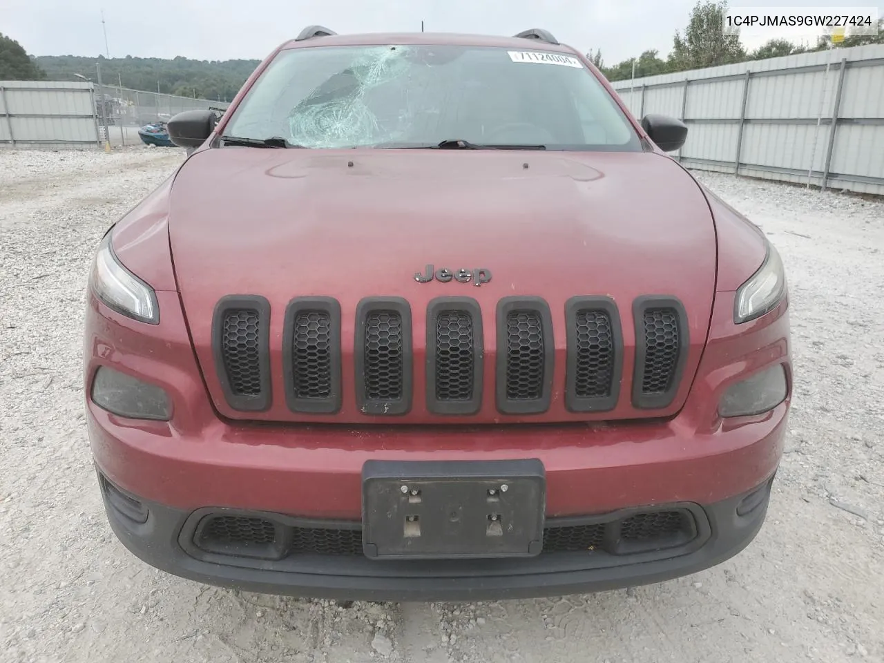 1C4PJMAS9GW227424 2016 Jeep Cherokee Sport